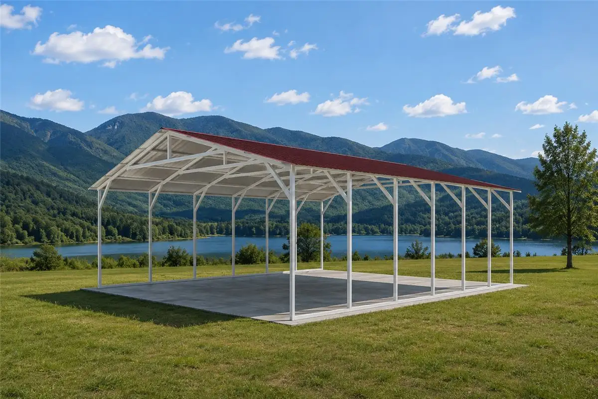 Triple wide carport